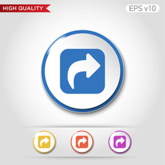 Send icon. Button with send icon. Modern UI vector.