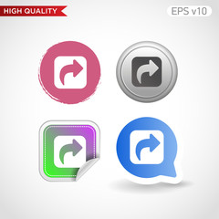 Send icon. Button with send icon. Modern UI vector.