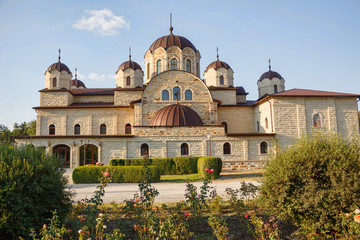 Fototapeta na wymiar Orthodox Zabriceni monastery at the north of republic of moldova