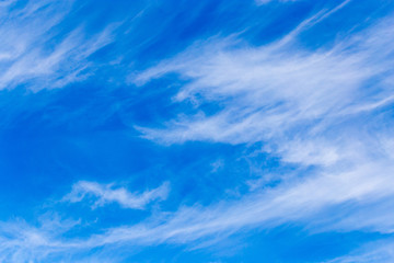 clouds in the blue sky as background