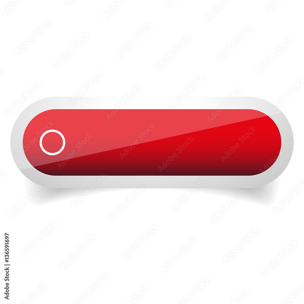 Poster empty vector glossy button