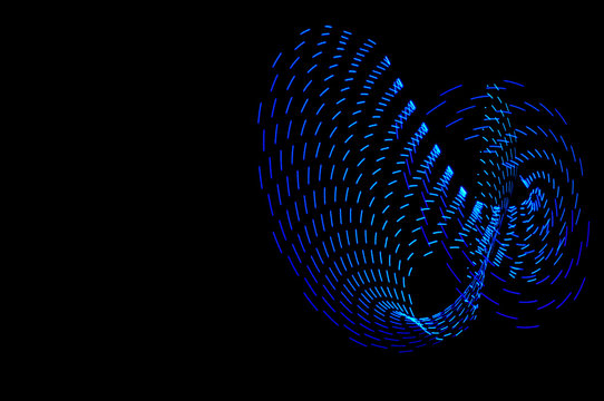 Light painting. Abstract, futuristic, colorful long exposure, bl