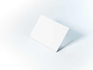 Blank leaflet cover Mockup, invitation, 3d rendering
