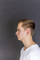 portrait of cute smiling teenage boy