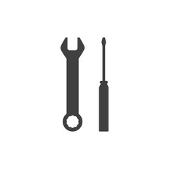 Service setting icon wrench screwdriver