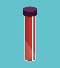 blood tube test icon vector illustration design