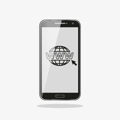 Website icon. www address