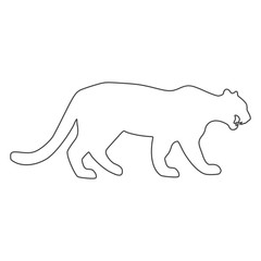 Panther, Cat icon design - Illustration