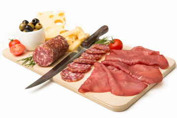 Vassoio di salumi e formaggi, tray of appetizers