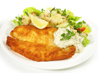 Backfisch mit Karoffelsalat