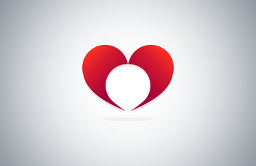 heart beauty vector logo