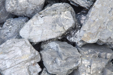 Крупные куски угля Антрацит.