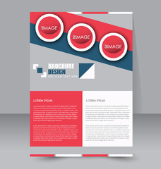 Obraz premium Abstract flyer design background. Brochure template. To be used for magazine cover business mockup education presentation report. 