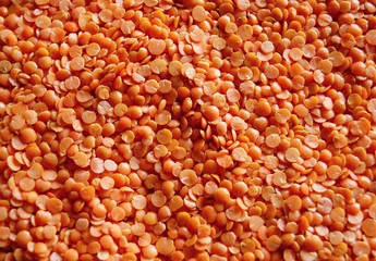 detail of red lentils - 136598686