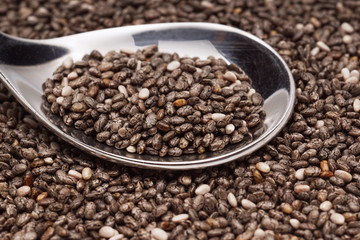 Chia seeds macro