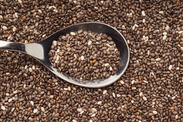 Chia seeds macro