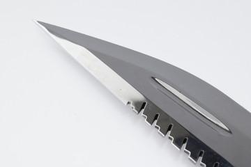 knife blade on a white background
