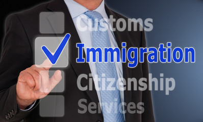 Immigration Touchscreen - Customs, Citizenship, Services