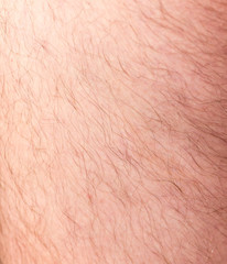 the hair on the human skin as background