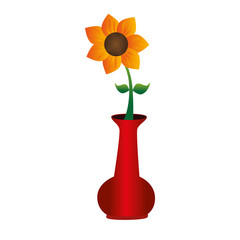 decorative flower isolated icon vector illustration design