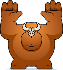 Cartoon Bull Surrender