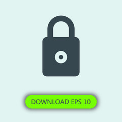 Lock icon vector