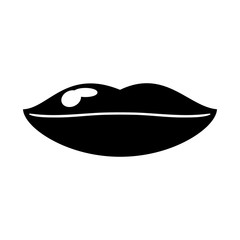 woman lips sexy symbol pictogram vector illustration eps 10