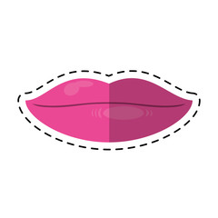 cartoon woman lips sexy symbol vector illustration eps 10