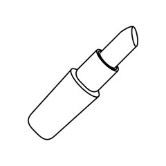 lipstick make-up cosmetic icon thin line vector illustration eps 10