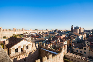 Obraz premium View of Cittadella, walled city in Italy