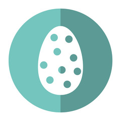 decorative egg easter polka dots shadow vector illustration eps 10
