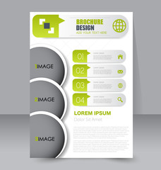 Abstract flyer design background. Brochure template. To be used for magazine cover business mockup education presentation report. 