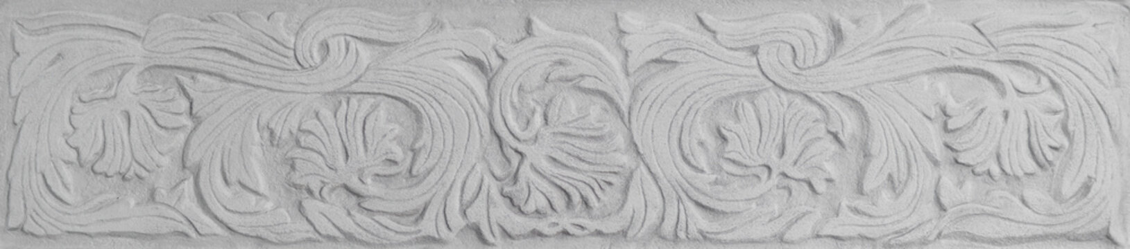 floral sgraffito