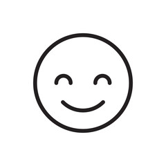 smiling emoticon icon illustration