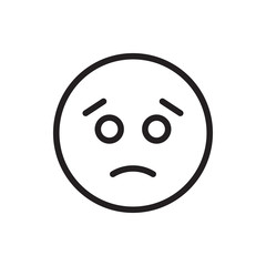 sad emoticon icon illustration