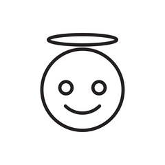 emoji angel icon illustration
