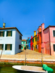 Fototapeta na wymiar Burano, Venice, Italy - Colorful old houses