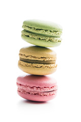 Sweet colorful macarons.