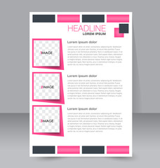 Obraz premium Abstract flyer design background. Brochure template. To be used for magazine cover business mockup education presentation report. 