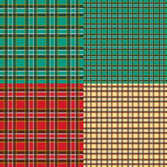 Background in the cell. Seamless texture. Irish and Scottish style. illustration