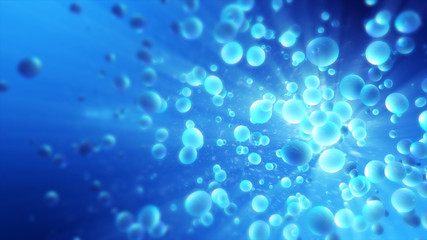 Abstract colorful backdrop with oil drops and on water surface