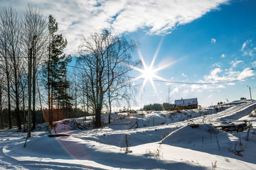 Sunny winter in Karelia