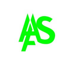 initial letter AHAS green color logo vector
