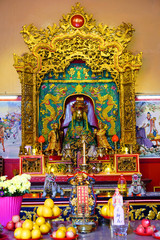 Fototapeta premium Kuan Ti Temple, built in 1888, is a Taoist shrine that’s dedicated to Guan Di, the Taoist God of War and Literature, Kuala Lumpur, Malaysia, Asia