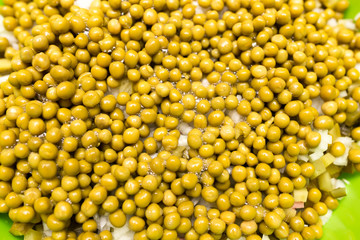 green peas as background