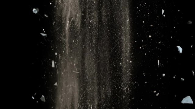 Falling Debris In Slow Motion