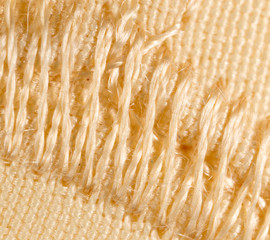 filament on the fabric as a background. macro