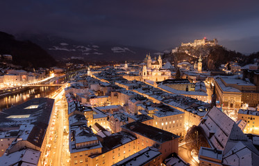 Salzburg Winter Sunset