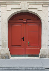 Double entrance door
