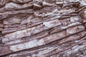 Cracked stone surface